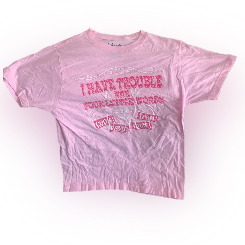 Pre Owned Women's Lifestyle Classics Shirt I have Trouble With 4 Letter Words